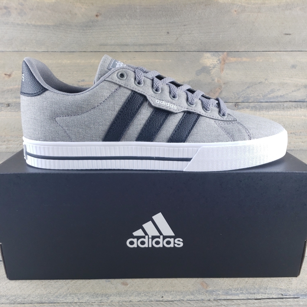 adidas Daily 3.0 Men's Skateboarding  Casual Shoes Dove Grey Black White